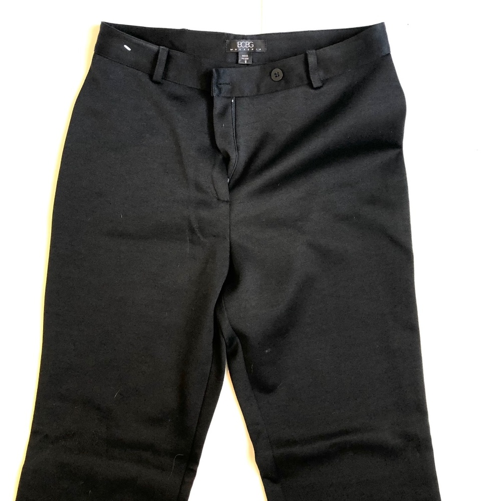 Vintage BCBG Maxaria Straight Leg Regular Silk Wool Pants Size 8